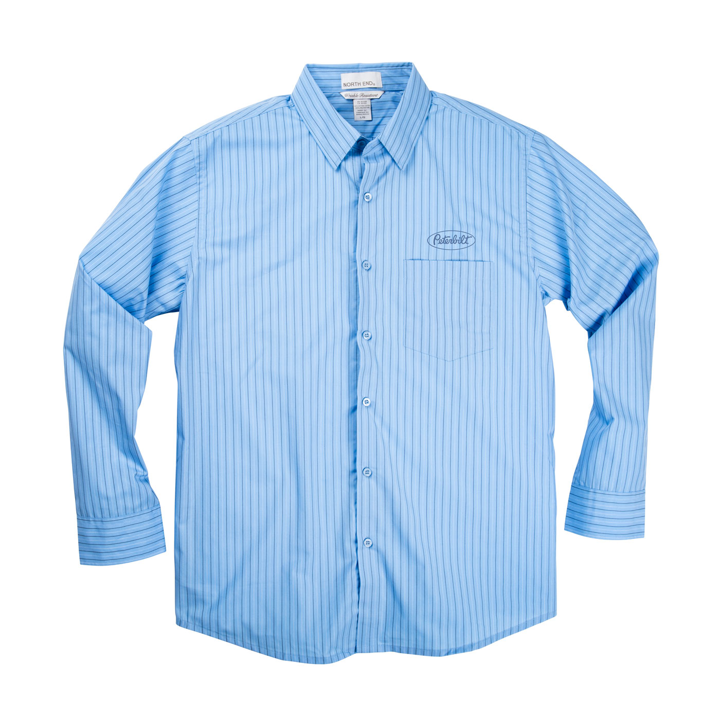 Easy-Care Vertical Striped Dress Shirt