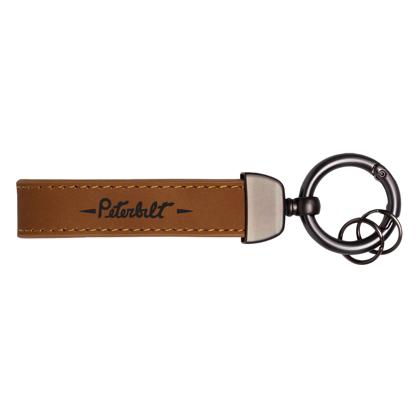 Leather Spring Clip Keytag