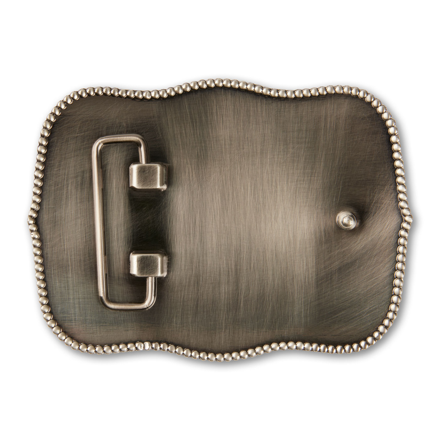 Scalloped Buckle Antique Nickel Silver