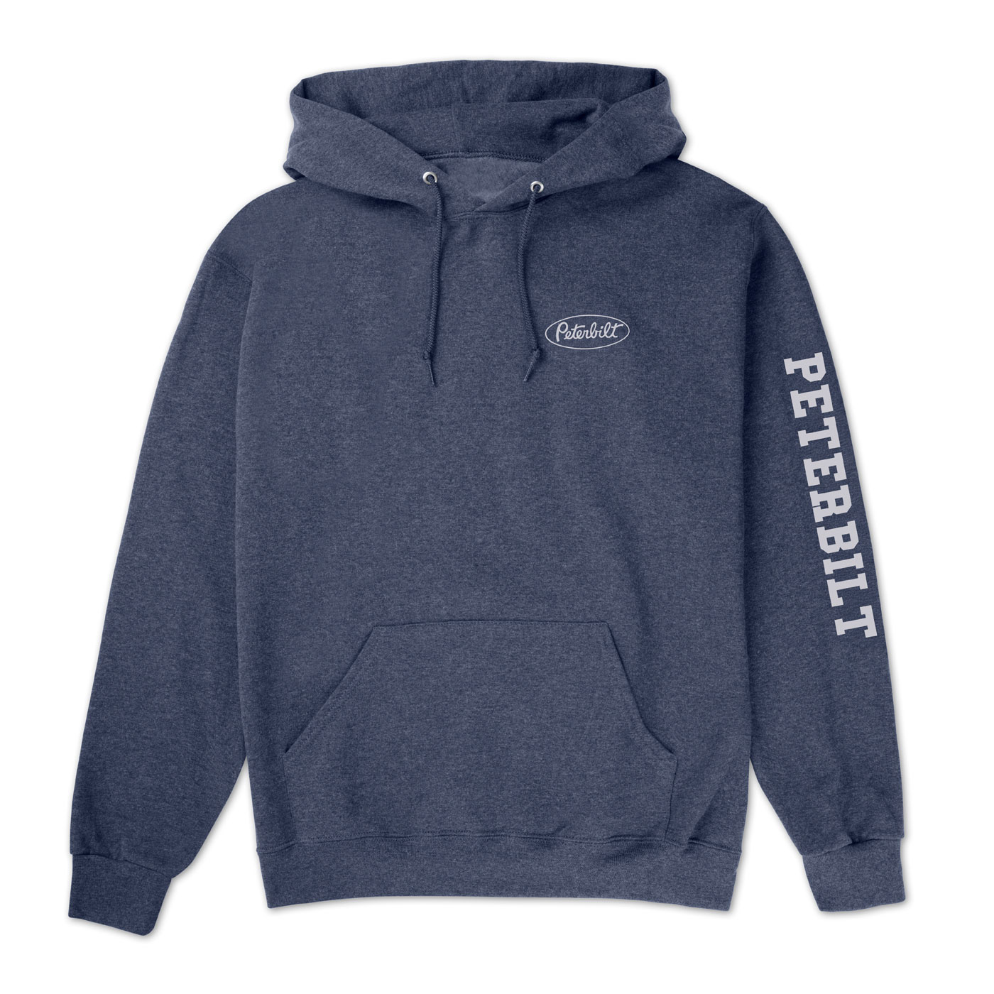 Blue Unisex Heather Navy Pullover Hoodie Image