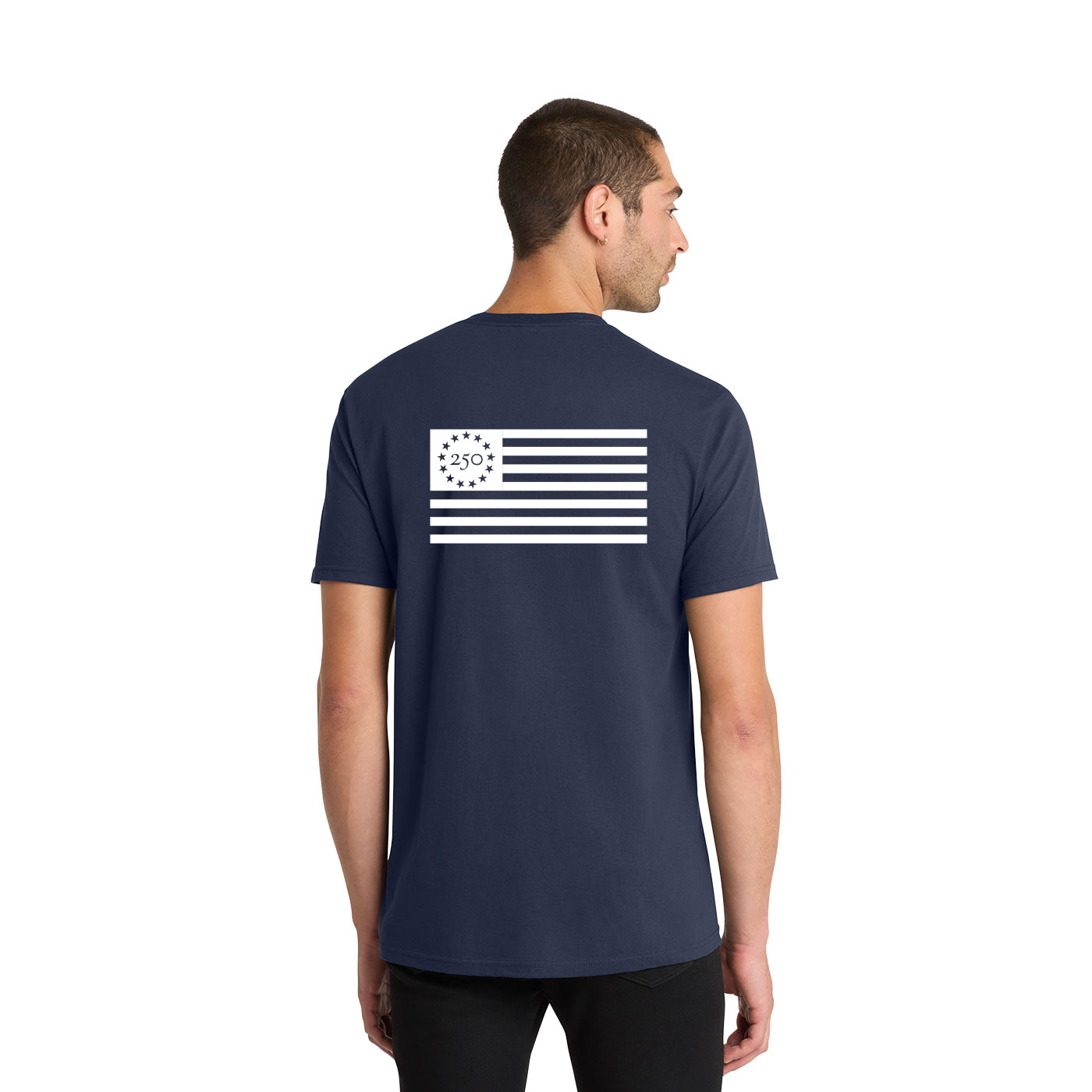 Navy Unisex Freedom 250 Logo T- Shirt