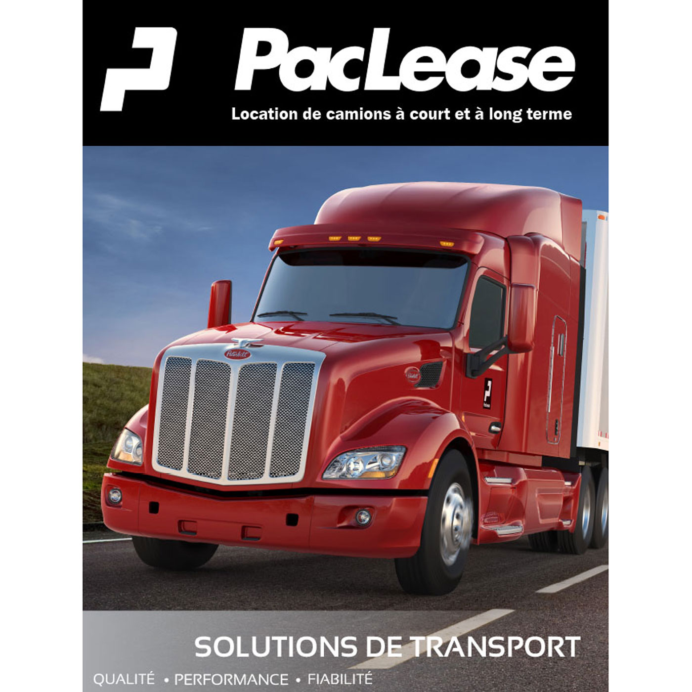 PacLease Peterbilt Presentation Folder French 10 pk