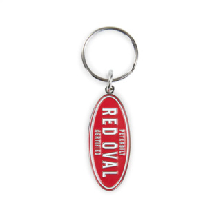 Red Oval Keychain
